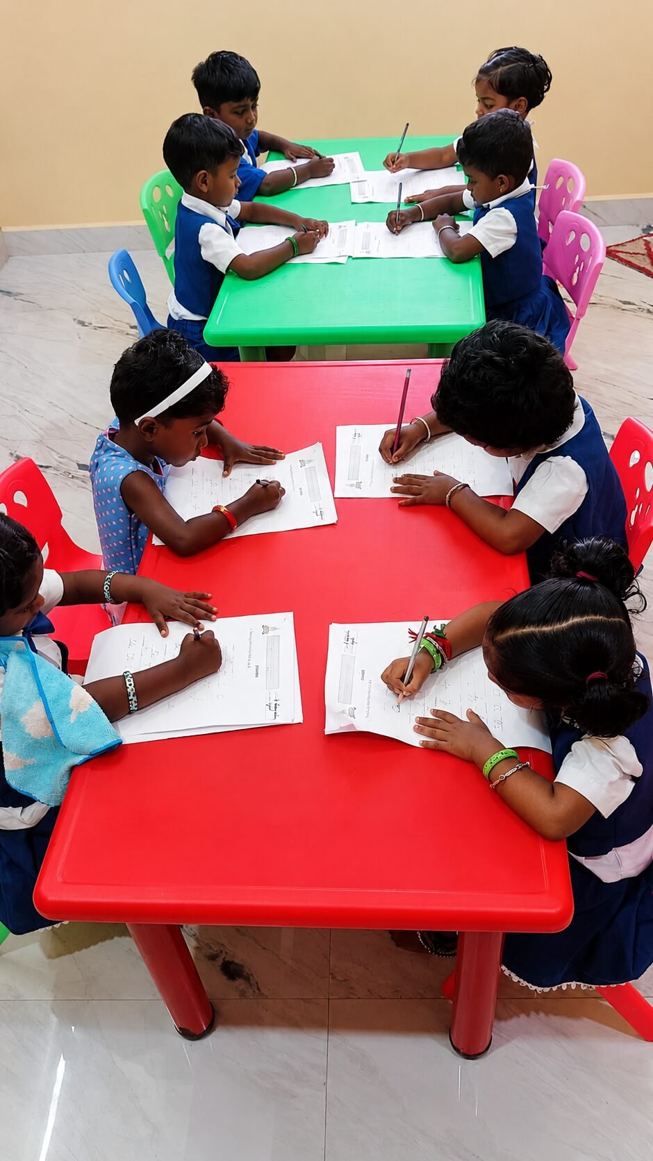 Children in day care learning activities at Virtual Kids Pre School